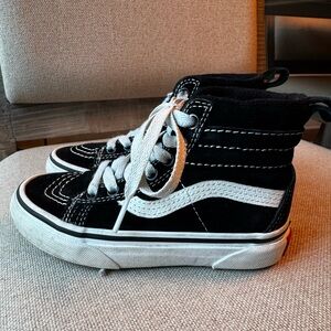 Vans Kids Black and White Sneakers